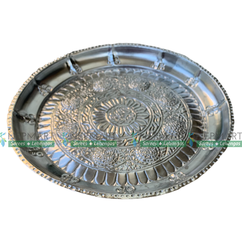 Silver Plated Thali