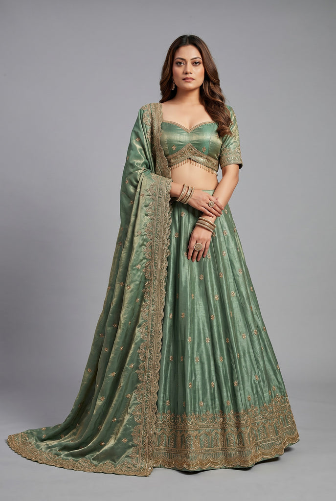 Sage Green Lehenga Set