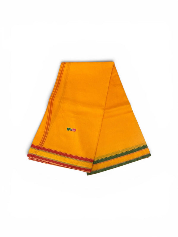 Orange Cotton Dhoti