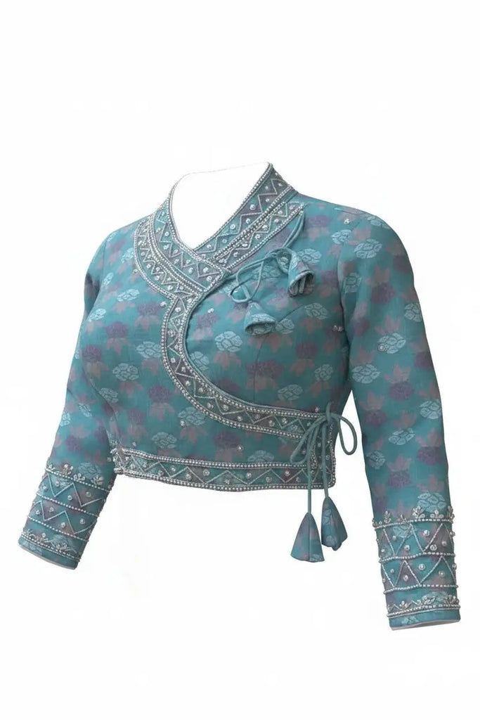 Peacock Dhaka handwork choli Nepmart