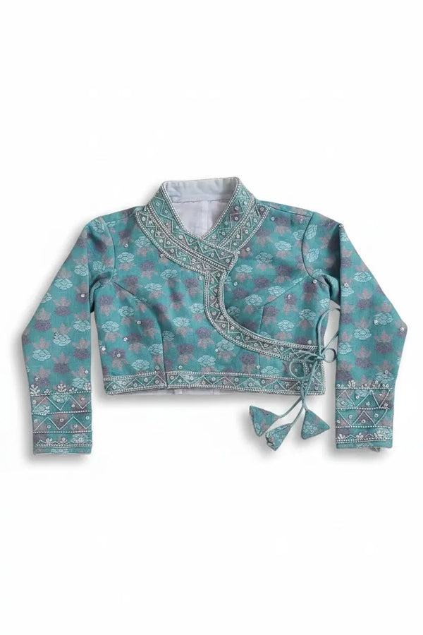 Peacock Dhaka handwork choli Nepmart