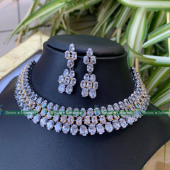 American diamond pendant shop set