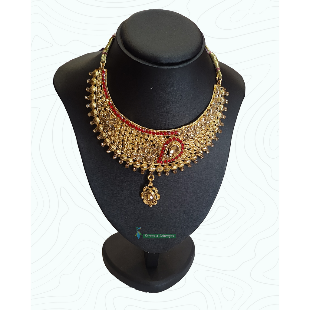 Gold Plated Necklace Nepmart Your Saree Lehenga shop