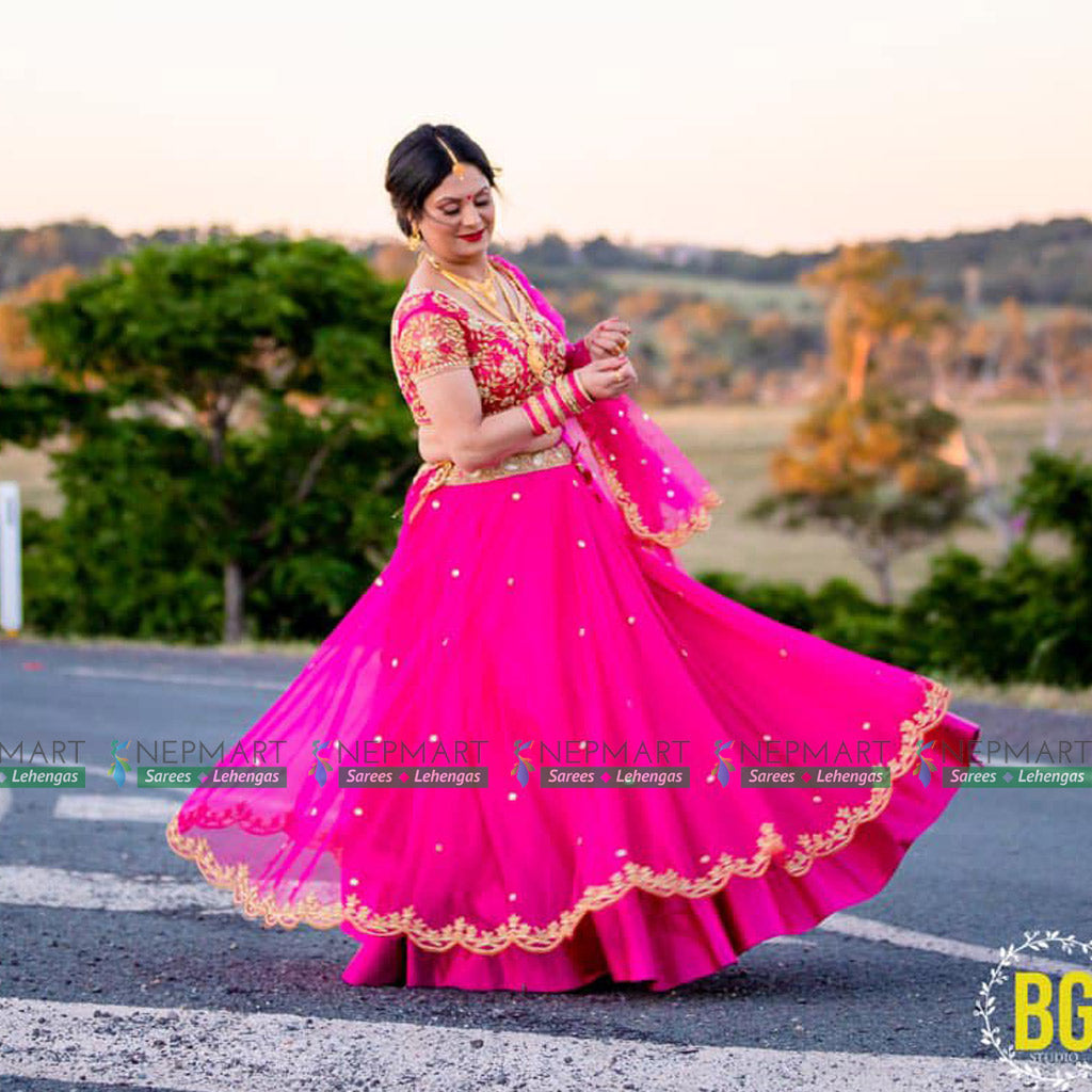 Handwork Pink Lehenga