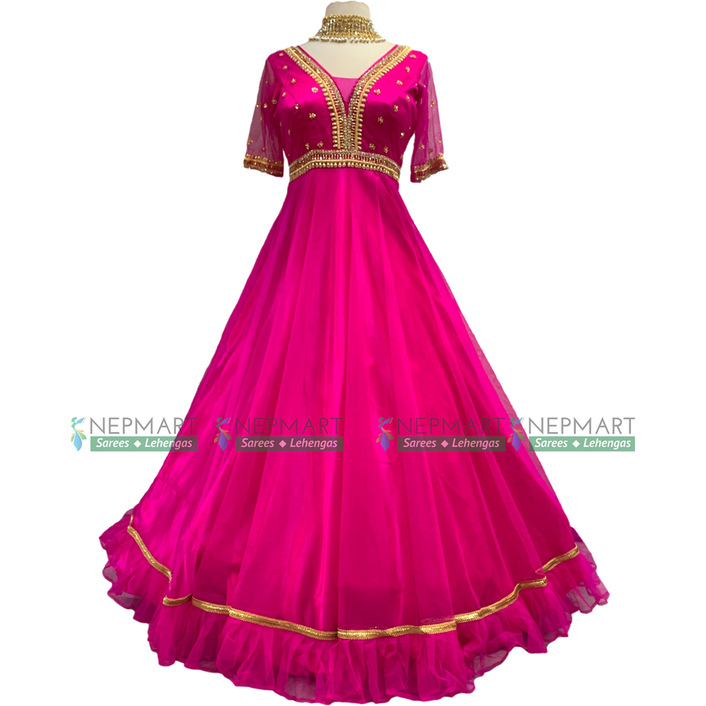 Rani Pink Handwork Gown