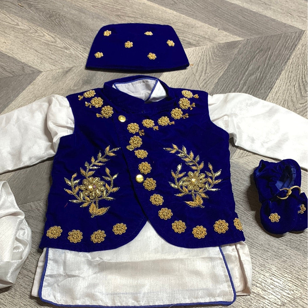 Blue velvet Pasni set